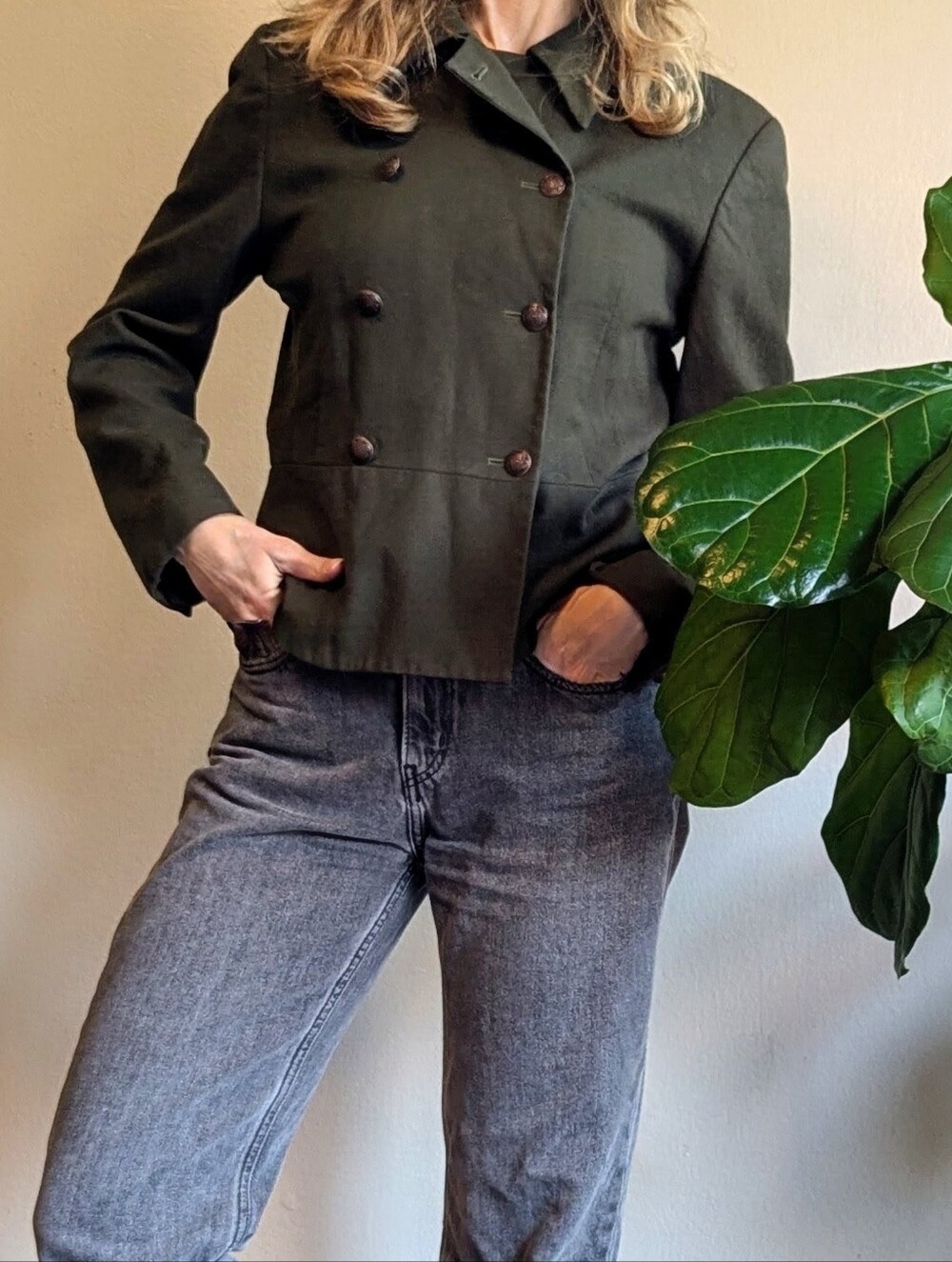 Vintage Pendleton Olive Wool Military Jacket
